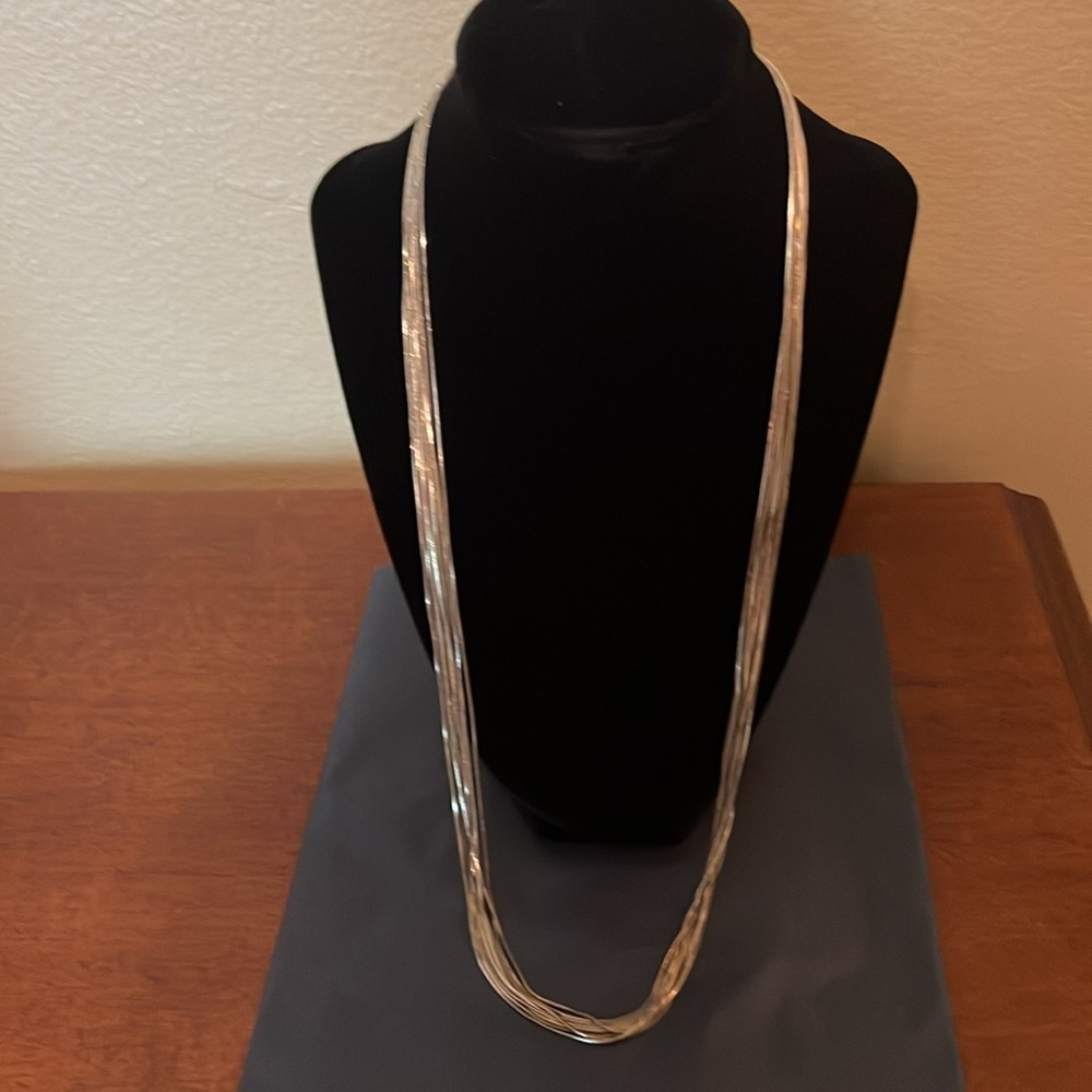 Elegant Ann Taylor Gold Plated Multi-Strand Necklace for Women